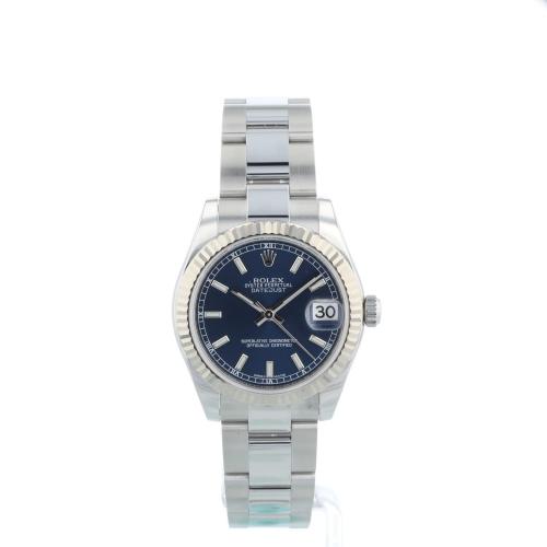 Ladies Rolex DateJust 31 178274 Steel case with Blue dial