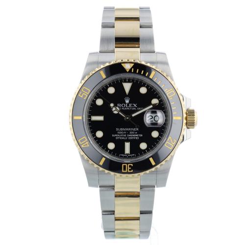 Gents Rolex Submariner Date 116613LN 18ct Yellow Gold   Stainless Steel case with Black dial