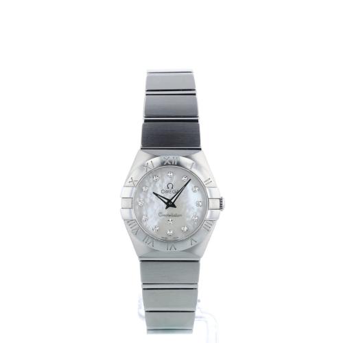 Ladies Omega Constellation 12310246055001 Steel case with MOP Diamond dial