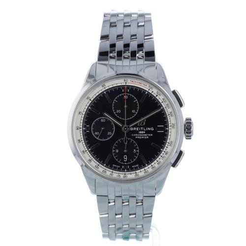 Gents Breitling Premier B01 Chronograph 42 A13315 Steel case with Black dial