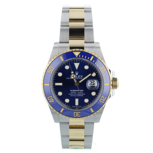 Gents Rolex Submariner Date 126613LB 18ct Yellow Gold   Stainless Steel case with Blue dial