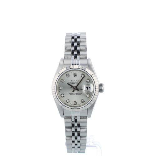Ladies Rolex DateJust 69174 Steel case with Silver Diamond Dot dial Ladies Rolex DateJust 69174 Steel case with Silver Diamond Dot dial
