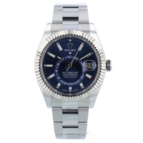 Gents Rolex Sky Dweller 326934 Stainless Steel case with Blue dial Gents Rolex Sky Dweller 326934 Stainless Steel case with Blue dial