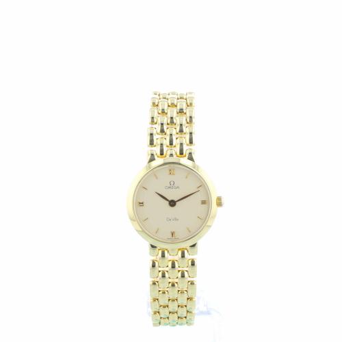Ladies Omega DeVille 71606300 18 CT case with Gilt dial Ladies Omega DeVille 71606300 18 CT case with Gilt dial