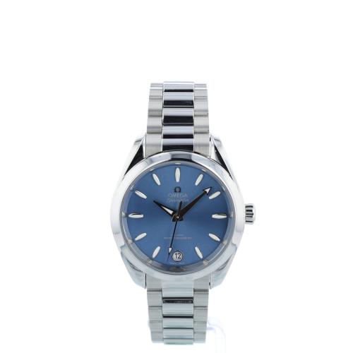 Ladies Omega Seamaster 22010342003002 Steel case with Blue dial