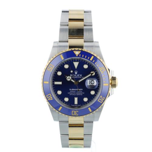 Gents Rolex Submariner Date 126613LB 18ct Yellow Gold   Stainless Steel case with Blue dial