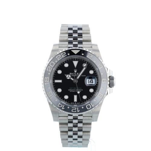Gents Rolex GMT II 126710GRNR Steel case with Black dial