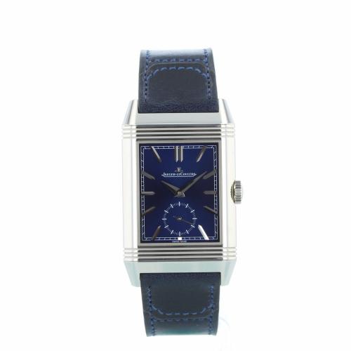 Gents Jaeger LeCoultre Reverso Q3988481 / 215.8.D4 Steel case with Blue/Silver dial