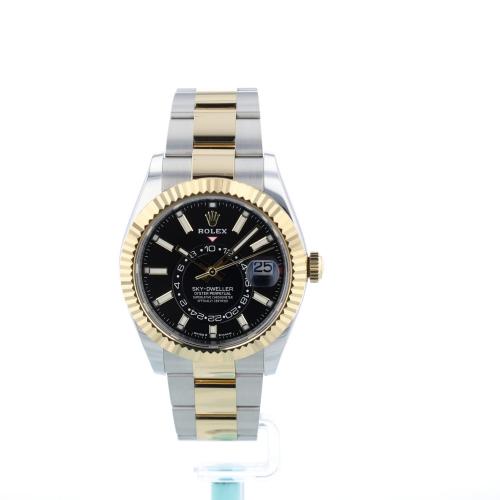 Gents Rolex Sky Dweller 336933 18ct Yellow Gold Stainless Steel case with Black dial Gents Rolex Sky Dweller 336933 18ct Yellow Gold Stainless Steel case with Black dial