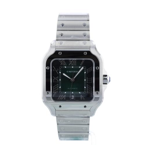 Gents Cartier Santos WSSA0062 Steel case with Green dial