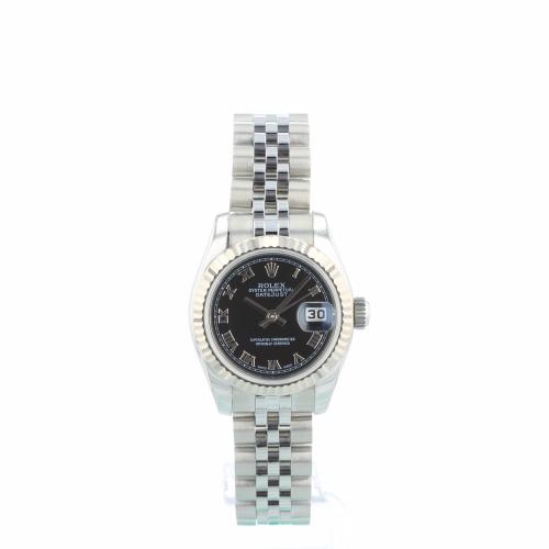 Ladies Rolex DateJust 179174 Steel case with Black dial Ladies Rolex DateJust 179174 Steel case with Black dial