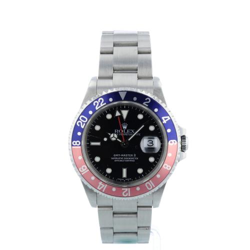Gents Rolex GMT Master 16710 Steel case with Black dial