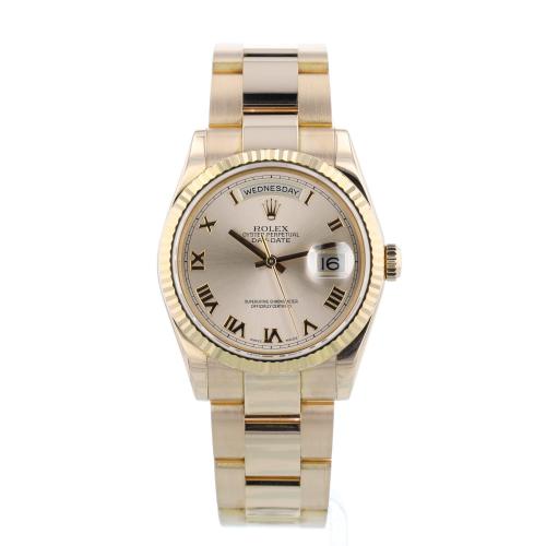 Gents Rolex Day Date 118235 18ct Rose Gold case with Sundust dial Gents Rolex Day Date 118235 18ct Rose Gold case with Sundust dial