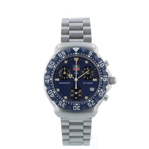 Gents Tag Heuer F1 Chrono CA1210/R0 Steel case with Blue dial