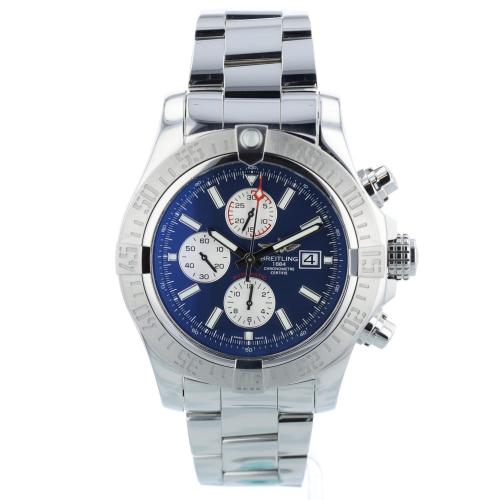 Gents Breitling Super Avenger II A1337111 Stainless Steel case with Blue dial Gents Breitling Super Avenger II A1337111 Stainless Steel case with Blue dial