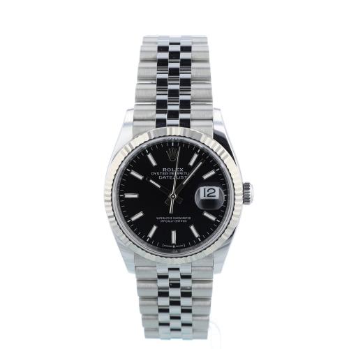 Gents Rolex DateJust 36 126234 Stainless Steel case with Black dial