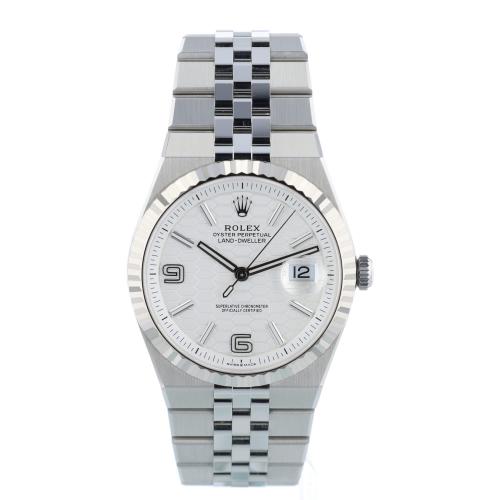 Gents Rolex Land Dweller 40 127334 Steel case with White dial Gents Rolex Land Dweller 40 127334 Steel case with White dial