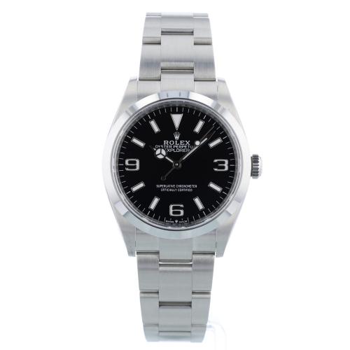 Gents Rolex Explorer 124270 Stainless Steel case with Black dial