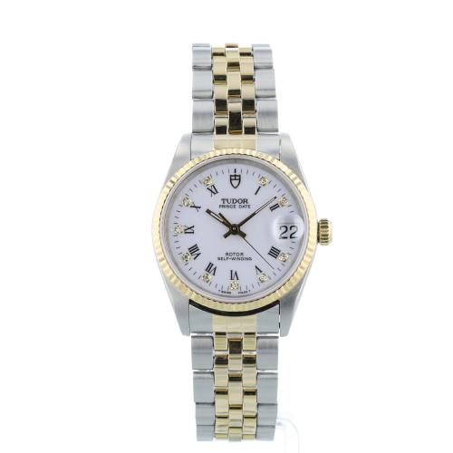 Gents Tudor Prince 72033 18ct Yellow Gold Stainless Steel case with White Diamond Dot dial Gents Tudor Prince 72033 18ct Yellow Gold Stainless Steel case with White Diamond Dot dial