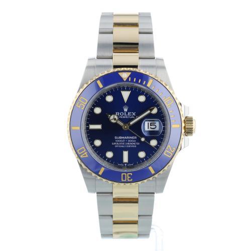 Gents Rolex Submariner Date 126613LB 18ct Yellow Gold   Stainless Steel case with Blue dial