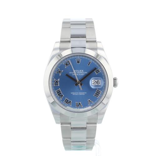Gents Rolex Datejust 41 126300 Steel case with Blue dial