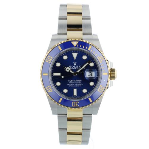 Gents Rolex Submariner Date 126613LB 18ct Yellow Gold   Stainless Steel case with Blue dial