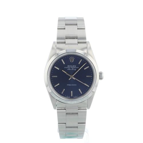 Gents Rolex Air King 14000 Steel case with Blue dial Gents Rolex Air King 14000 Steel case with Blue dial