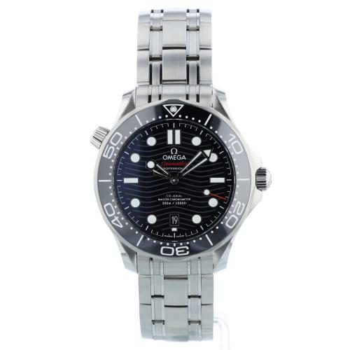Gents Omega Seamaster 21030422001001 Stainless Steel case with Black Wave dial Gents Omega Seamaster 21030422001001 Stainless Steel case with Black Wave dial