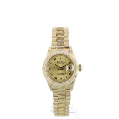 Ladies Rolex Datejust 69288 18ct Yellow Gold case with Gilt dial Ladies Rolex Datejust 69288 18ct Yellow Gold case with Gilt dial