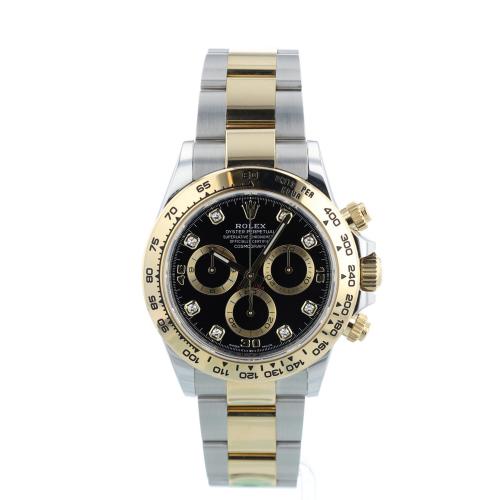 Gents Rolex Daytona 116503 18ct Yellow Gold   Stainless Steel case with Black Diamond dial