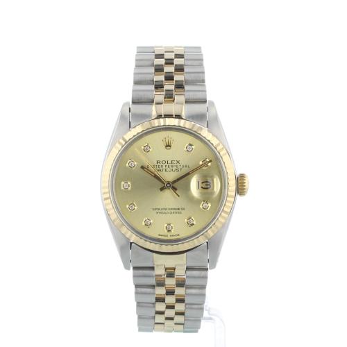 Gents Rolex DateJust 16013 18ct Yellow Gold   Stainless Steel case with Gilt   Diamond dial