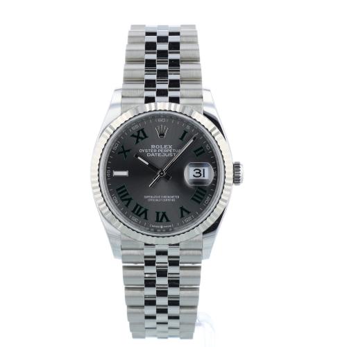 Gents Rolex DateJust 36 126234 Steel case with Wimbledon dial Gents Rolex DateJust 36 126234 Steel case with Wimbledon dial