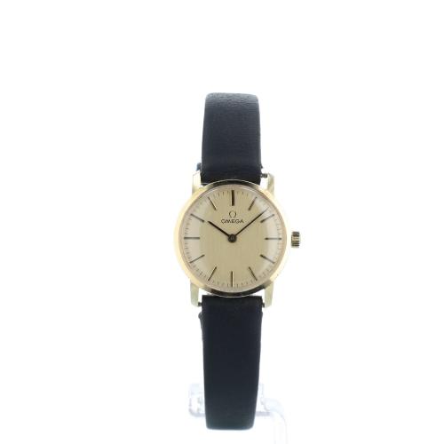 Ladies Omega Dress   9 CT case with Gilt dial