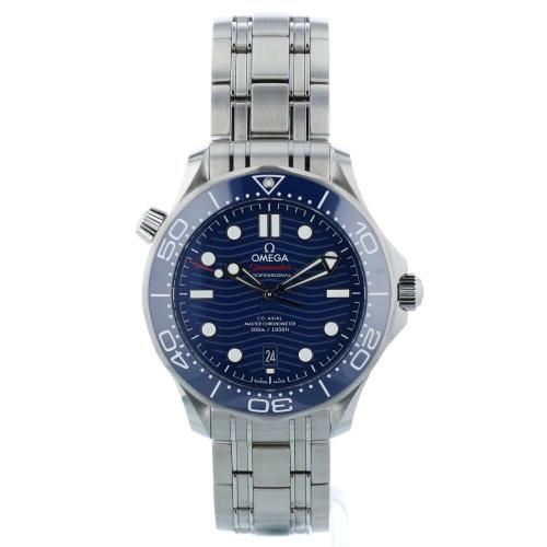 Gents Omega Seamaster 21030422003001 Steel case with Blue Wave dial Gents Omega Seamaster 21030422003001 Steel case with Blue Wave dial