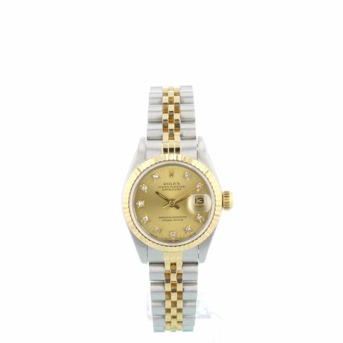 Ladies Rolex DateJust 69173 18ct Yellow Gold   Stainless Steel case with Champagne dial Ladies Rolex DateJust 69173 18ct Yellow Gold   Stainless Steel case with Champagne dial