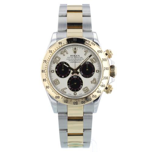 Gents Rolex Daytona 116523 18ct Yellow Gold Stainless Steel case with White dial Gents Rolex Daytona 116523 18ct Yellow Gold Stainless Steel case with White dial
