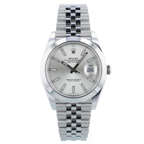 Gents Rolex Datejust 41 126300 Steel case with Silver dial