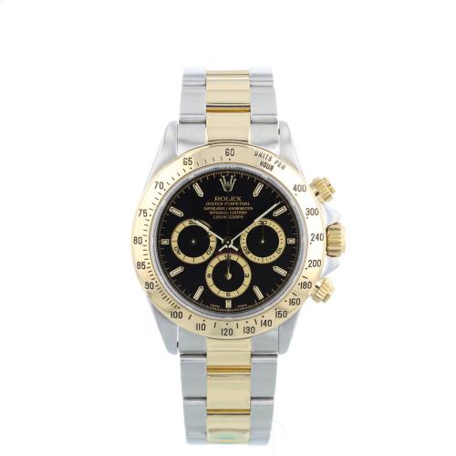 Gents Rolex Daytona 16523 18ct Yellow Gold   Stainless Steel case with Black dial