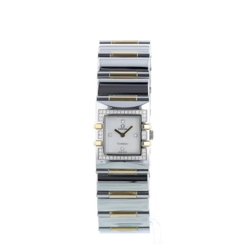Ladies Omega Constellation 13357600 18ct Yellow Gold   Stainless Steel case with White MOP dial