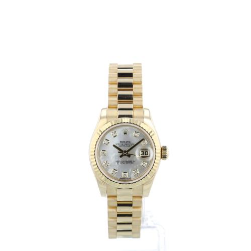 Ladies Rolex DateJust 179178 18ct Yellow Gold case with MOP Diamond dial Ladies Rolex DateJust 179178 18ct Yellow Gold case with MOP Diamond dial