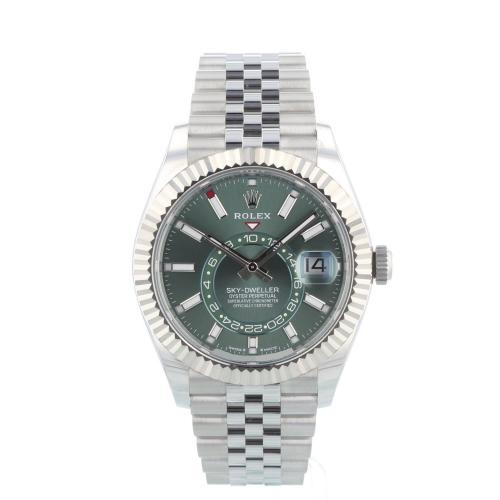 Gents Rolex Sky Dweller 336934 Steel case with Green dial Gents Rolex Sky Dweller 336934 Steel case with Green dial