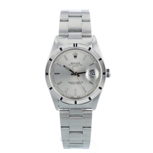 Gents Rolex Oyster Perpetual Date 15210 Stainless Steel case with Silver dial Gents Rolex Oyster Perpetual Date 15210 Stainless Steel case with Silver dial