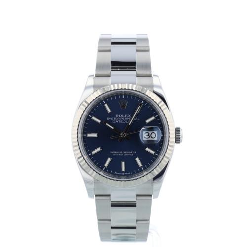 Gents Rolex DateJust 36 126234 Stainless Steel case with Blue dial Gents Rolex DateJust 36 126234 Stainless Steel case with Blue dial