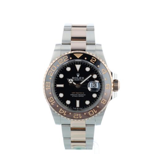 Gents Rolex GMT Master II 126711CHNR 18ct Rose Gold   Stainless Steel case with Black dial