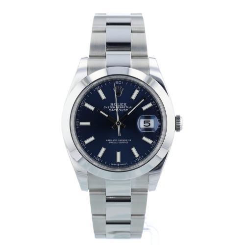 Gents Rolex Datejust 41 126300 Steel case with Blue dial