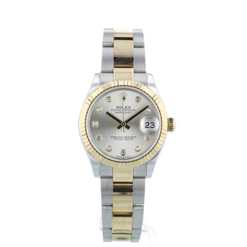 Ladies Rolex DateJust 278273 18ct Yellow Gold Stainless Steel case with Silver Diamond Dot dial Ladies Rolex DateJust 278273 18ct Yellow Gold Stainless Steel case with Silver Diamond Dot dial