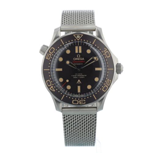 Gents Omega Seamaster 21090422001001 Titanium case with Brown dial