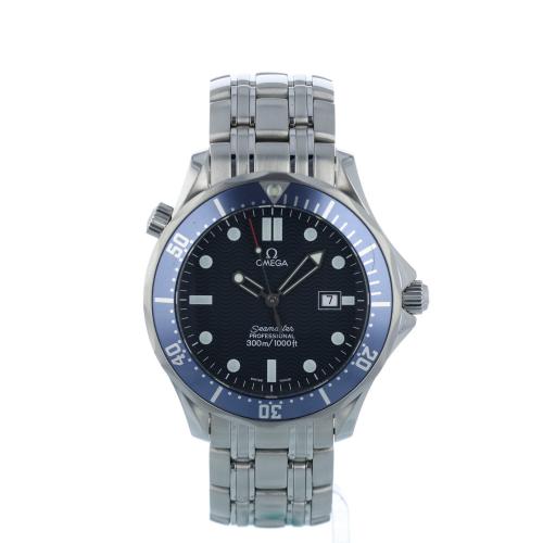 Gents Omega Seamaster 300 25418000 Steel case with Blue Wave dial