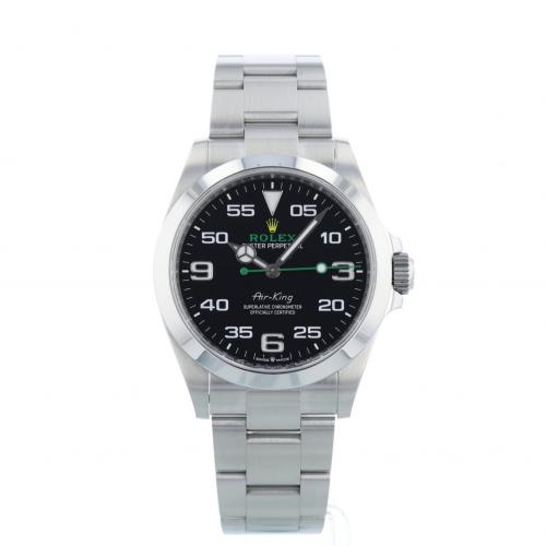 Gents Rolex Air King 126900 Stainless Steel case with Black dial