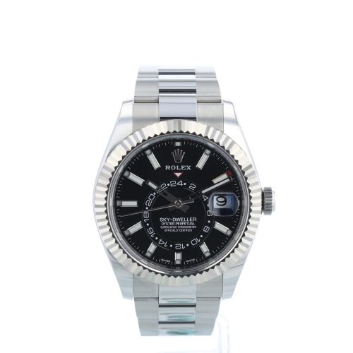 Gents Rolex Sky Dweller 326934 Stainless Steel case with Black dial